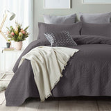 Wayfair Bedspread | Anthracite | 260 x 250cm - The Bedding & Blankets Store