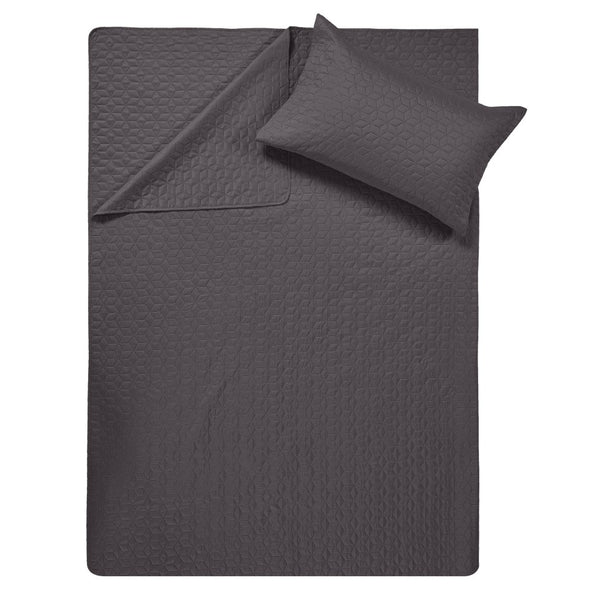 Wayfair Bedspread | Anthracite | 260 x 250cm - The Bedding & Blankets Store