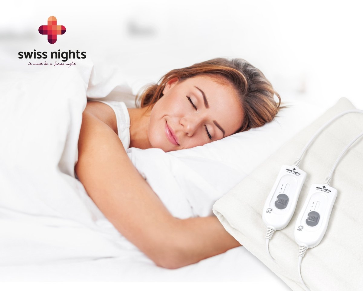 Electric Heated Underblanket With Overheat Protection 2 x 60W | White | Junior / Cot Bed - 140cm (W) x 150cm (L) - The Bedding & Blankets Store