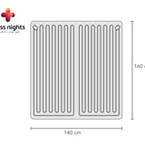 Electric Heated Underblanket With Overheat Protection 2 x 60W | White | Junior / Cot Bed - 140cm (W) x 150cm (L) - The Bedding & Blankets Store