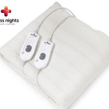 Electric Heated Underblanket With Overheat Protection 90W | White | Junior / Cot Bed - 140cm (W) x 150cm (L) - The Bedding & Blankets Store