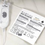 Electric Heated Underblanket With Overheat Protection 90W | White | Junior / Cot Bed - 140cm (W) x 150cm (L) - The Bedding & Blankets Store
