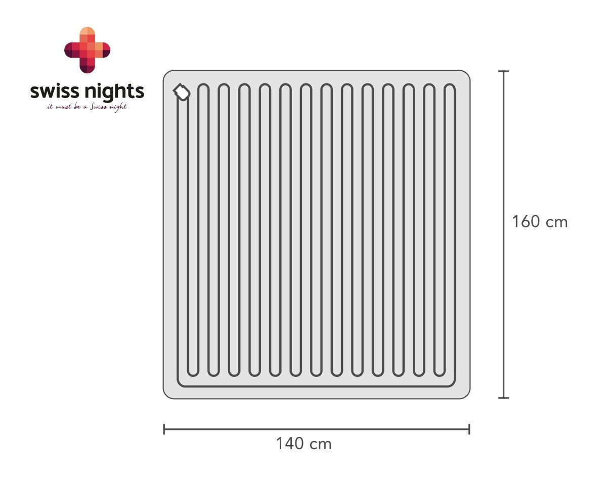 Electric Heated Underblanket With Overheat Protection 90W | White | Junior / Cot Bed - 140cm (W) x 150cm (L) - The Bedding & Blankets Store