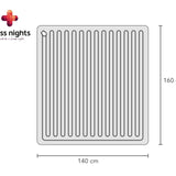 Electric Heated Underblanket With Overheat Protection 90W | White | Junior / Cot Bed - 140cm (W) x 150cm (L) - The Bedding & Blankets Store