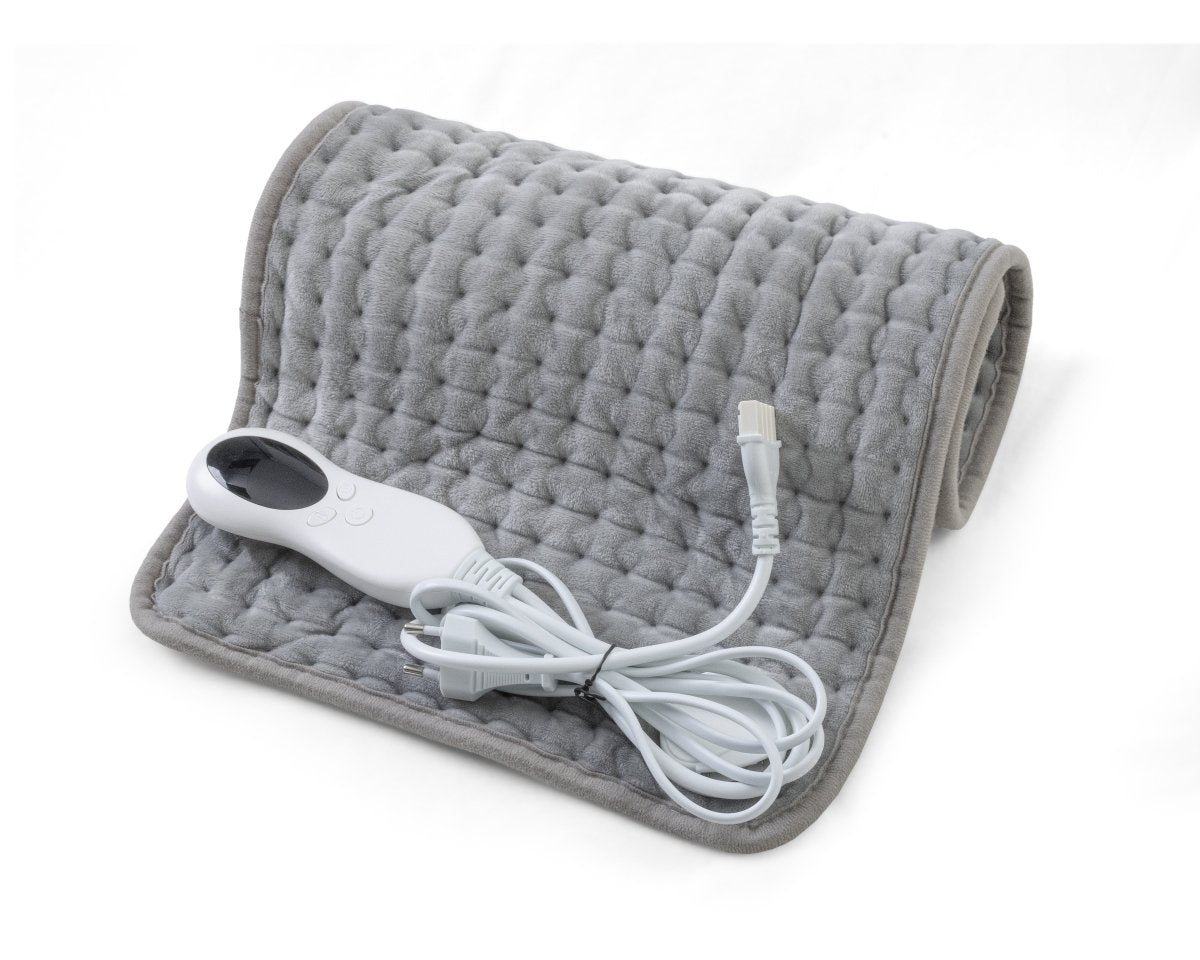 Warmth & Comfort Heated Pad | Grey | 60cm x 30cm - The Bedding & Blankets Store