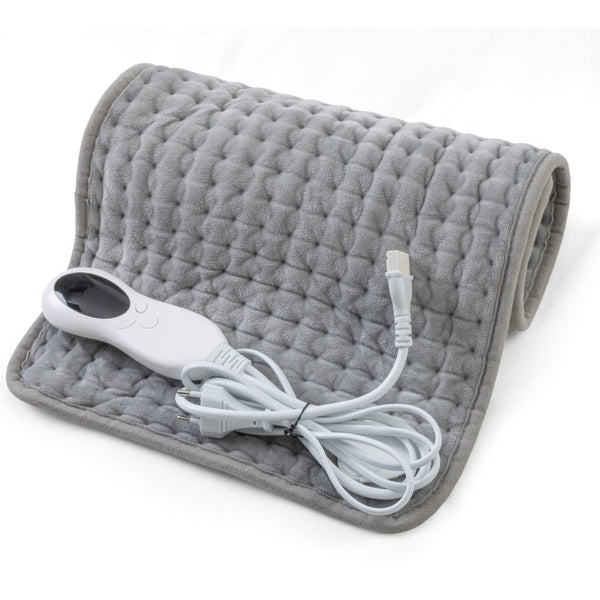 Warmth & Comfort Heated Pad | Grey | 60cm x 30cm - The Bedding & Blankets Store