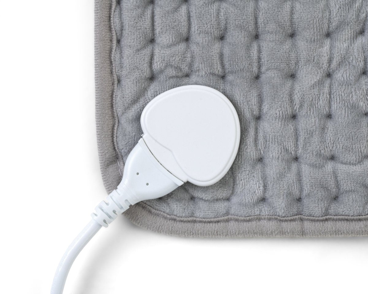 Warmth & Comfort Heated Pad | Grey | 60cm x 30cm - The Bedding & Blankets Store