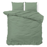Premium Microfibre Percale Duvet Cover Set Dallas | Green | Single - 140cm (W) x 220cm (L) - The Bedding & Blankets Store