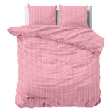 Premium Microfibre Percale Duvet Cover Set Dallas | Pink | Single - 140cm (W) x 220cm (L) - The Bedding & Blankets Store