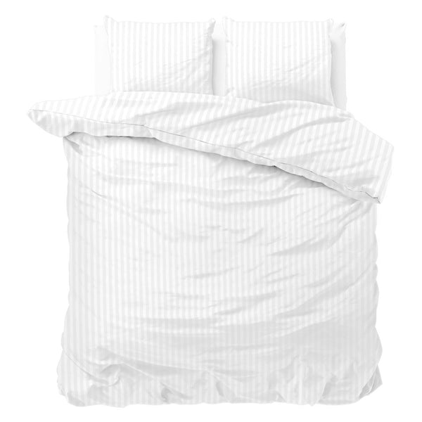 Premium Microfibre Percale Duvet Cover Set Dallas | White | Single - 140cm (W) x 220cm (L) - The Bedding & Blankets Store